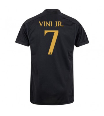 Lacne Muži Futbalové dres Real Madrid Vinicius Junior #7 2023-24 Krátky Rukáv - Tretina